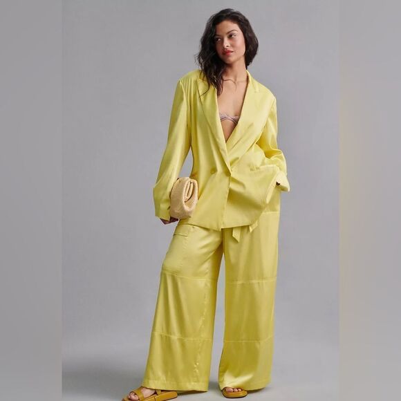 Anthropologie Hutch Satin Blazer NWT - Picture 2 of 14